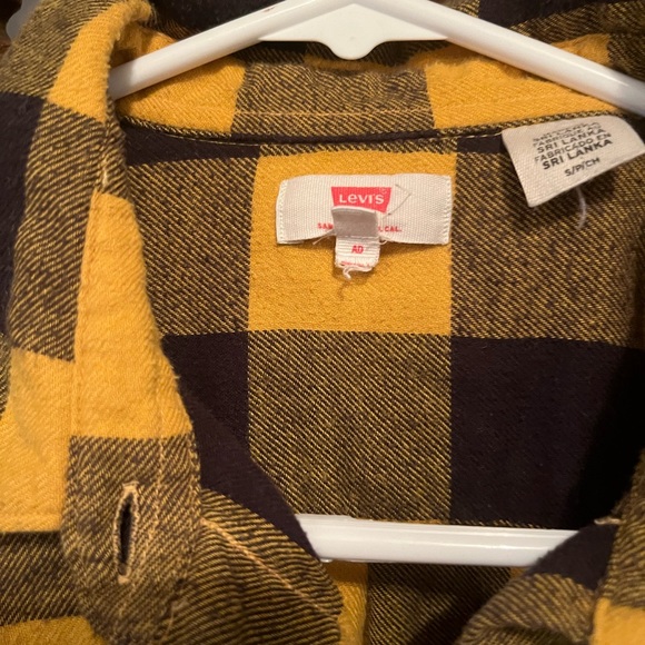 Levi's Black and Yellow Plaid Lumberjack shirt - Picture 3 of 5